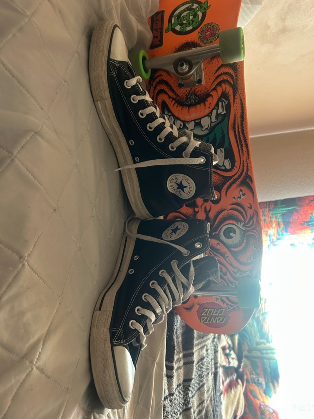 Converse High Top Sneakers  Black sz 10 chuck Taylor skate street basketball